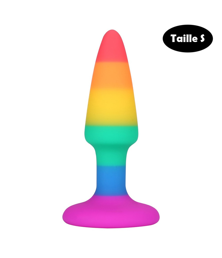 Plug anal multicouleur taille S - A-032-RAI-S